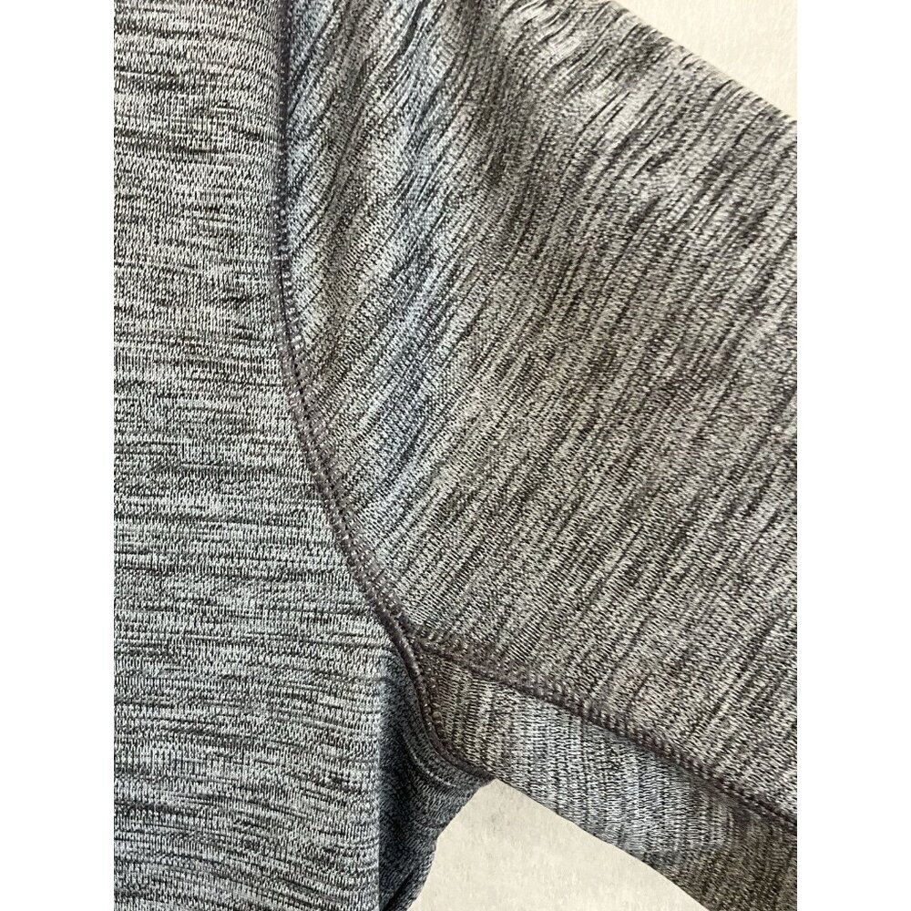 Zella Heathered Gray Athletic Quarter Zip Athletic Top Medium Running Outdoors - Picture 4 of 7